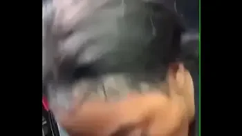 Black sister sucking bbc in car