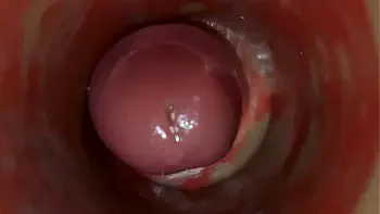 Camera Inside Deep Pussy Captures Huge Ejaculation of Sperm ASMR