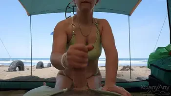 Almost Caught Having Risky Sex With A Stranger On The Beach!