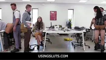 UsingSluts - Freeuse Work Presentation Groupsex - Penelope Kay, Charley Hart, Willow Ryder