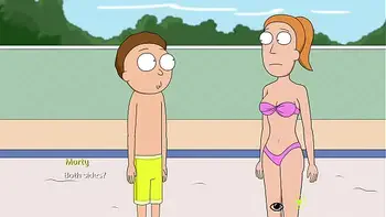 Rick and Morty:A Way Back Home (Family Pool Day) [60FPS][Ferdafs][No Commentary][Showcase] Beth, Morty, Summer, Morticia