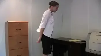 Woman to strip in office