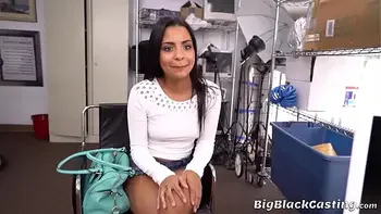 Cute Teen Nikki Kay Struggles With Big Black Boner In Her Tight pussy