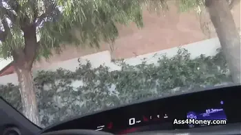 Broke blonde fixes money problems by bending over