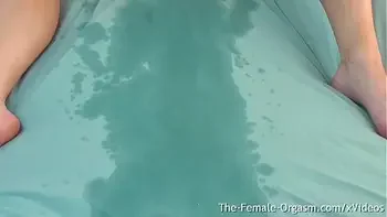 Blonde British MILF Has Huge Orgasm from Hitachi Vibe That Makes Her Squirt