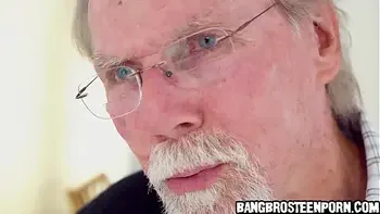 Cute teen gets spanked by her horny grandpa