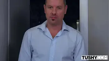 TUSHY Stunning Sofi goes ass to mouth with hubbie