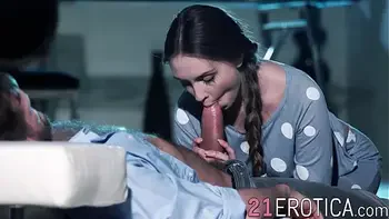 Young babe Lena Reif sucking and fucking big dick