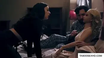 Couple have threesome sex with doll