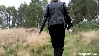 Milf Cindy Veron is a dogging cum slut sucking of older men in public