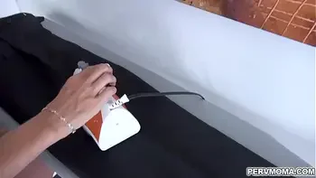 Hot stepmom just got down on her knees and started to suck!