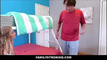 FamilyStroking.com - Young Blonde Teen Step By Step Dad After Getting In Trouble With step Mom