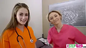 Nurse stepsister teen cured stepbrothers hard on dick