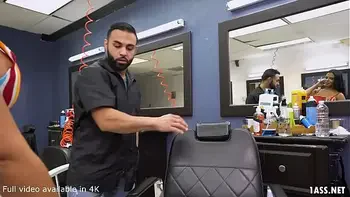 Booty Latina Wife Fucks The Barber - Rose Monroe