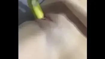 Young polish teen banana masturbation