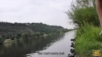 HUNT4K. Public sex for money helps cuckold return his money back