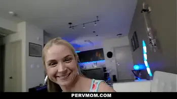 Blonde stepMOM fucks stepSON