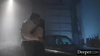 Deeper. Angela White Lures Each Man In to Take Their Turn