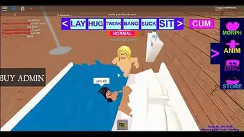 A Hot Blonde Roblox Lesbian licks a Nervous Latino girl as she moans