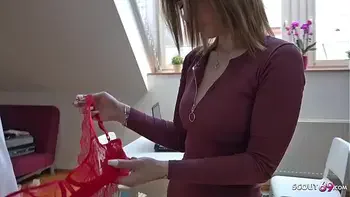 GERMAN SCOUT - Rothaariges Teen Mia bei Model Job gefickt