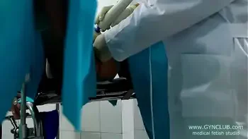 Young girl get orgasm on gyno table