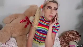 Pigtails and Rainbows - Petite Teen Fuck