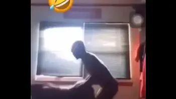 African guy bangs on his girl roughly,After eating pizza