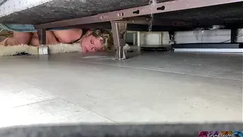 Stepmom gets fucked while stuck under the bed - Erin Electra