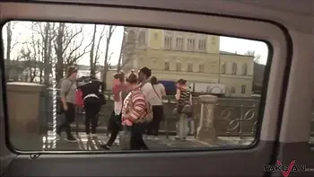 Perfect ginger girl handles two dicks