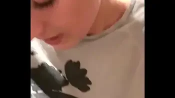 Horny in the restaurant! Fingered on the toilet to orgasm