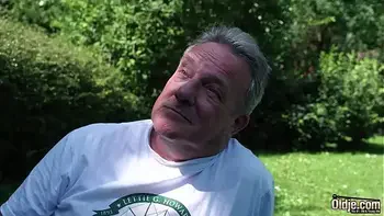 Super hot teen fucks grandpa hardcore and swallows his juicy cumshot