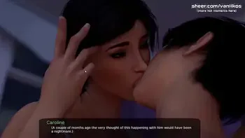 Horny stepmom gets a big cock inside her wet with saliva mouth. Deepthroat l My sexiest gameplay moments l Milfy City l Part #34