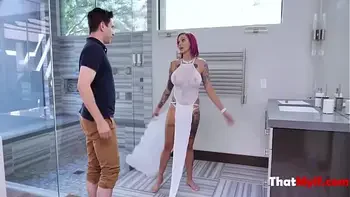 Busty MILF Fucked In The Restroom By The Director