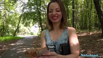 Public Agent Lilit Sweets tight pussy grips agents big cock