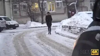 Debt4k. New collector visits sexy night club manager Monica Wet to return the rest debt