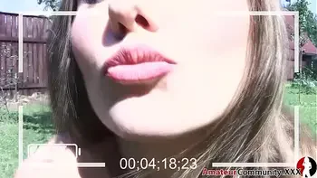 HOT NEIGHBOUR! NAKED & HORNY in BACKYARD