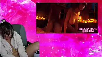 CORRUPTING YOU WITH MY FAVORITE PORN - ExotiqFox POV Solo Gooner Girl Gooning Masturbation