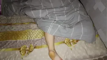 Risky crept at night to a s. stepmother and cum on her big ass