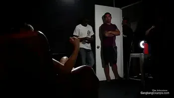 Busty Milf does 5 strangers at the same time