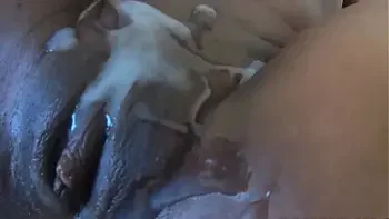 Cum on black pussy compilation