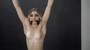 Fetish Model is Suspended in Dungeon