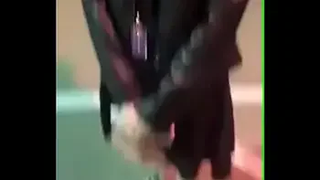 Hot brunette blowjob in parking