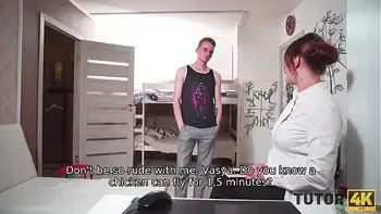 TUTOR4K. Teacher is fucked by depraved guy who needs no education but fucking