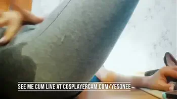 Skinny Little Teen Masturbating...