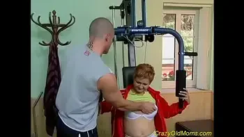 Crazy old mom gets hard fucked