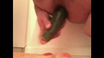 Cucumber in my ass 2
