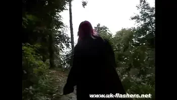 Pregnant Redhead In Public