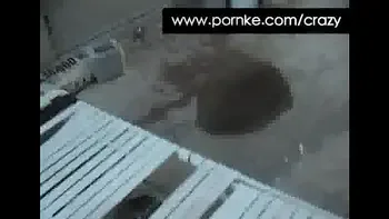 two girl licking in public