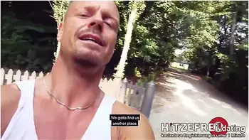 Deutsche Amateure In Risky Outdoor Public Sex With Hot German Blonde Milf