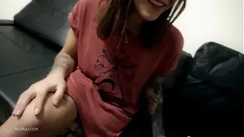 We seduce Handyman to fuck with us in FFM threesome